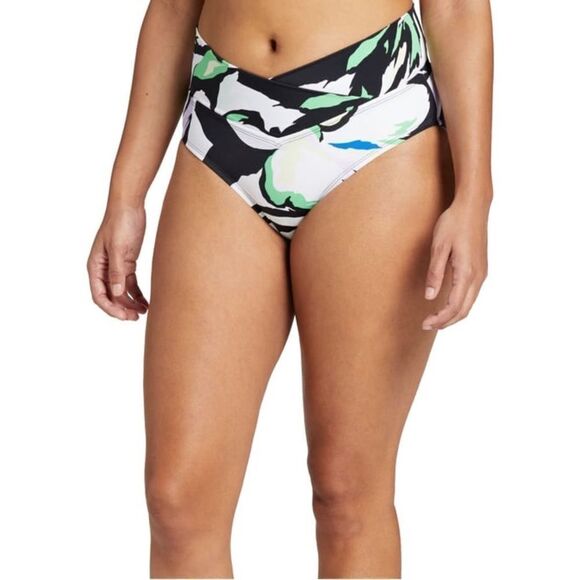 Dick's Sporting Goods Women's Rush Floral V High Waist Swim Bottoms Large NWT - Picture 1 of 10